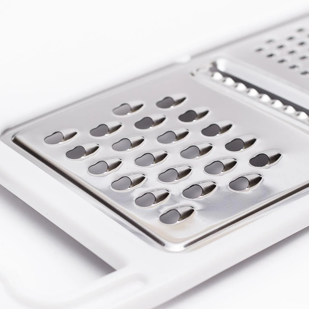 3-in-1 Grater (3-Way/Silver/White/24.5x11.2cm) - Image 7