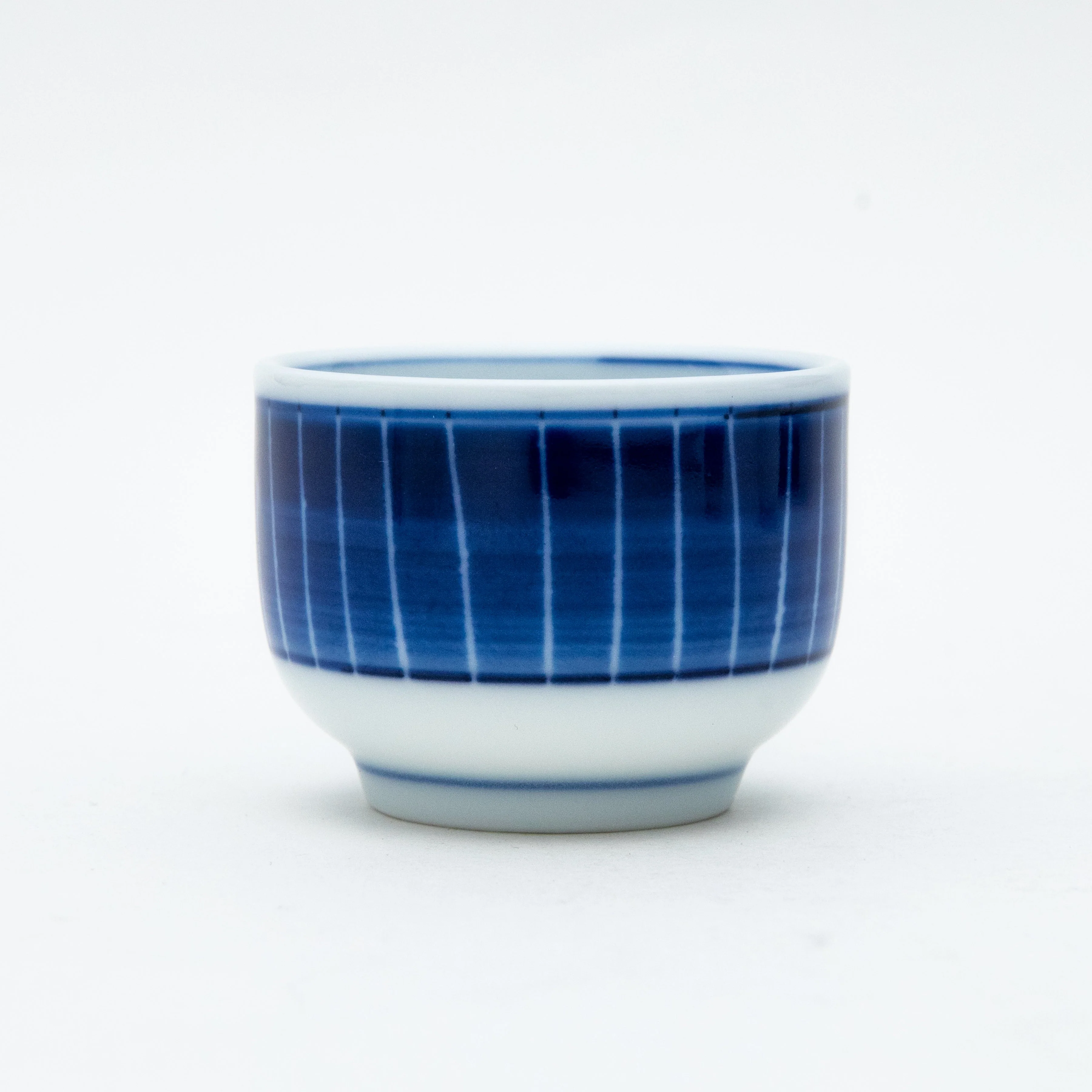 3pcs Tokusa Stripes For Gift In Box Ceramic Tokkuri Sake Bottle & Cups - Image 5