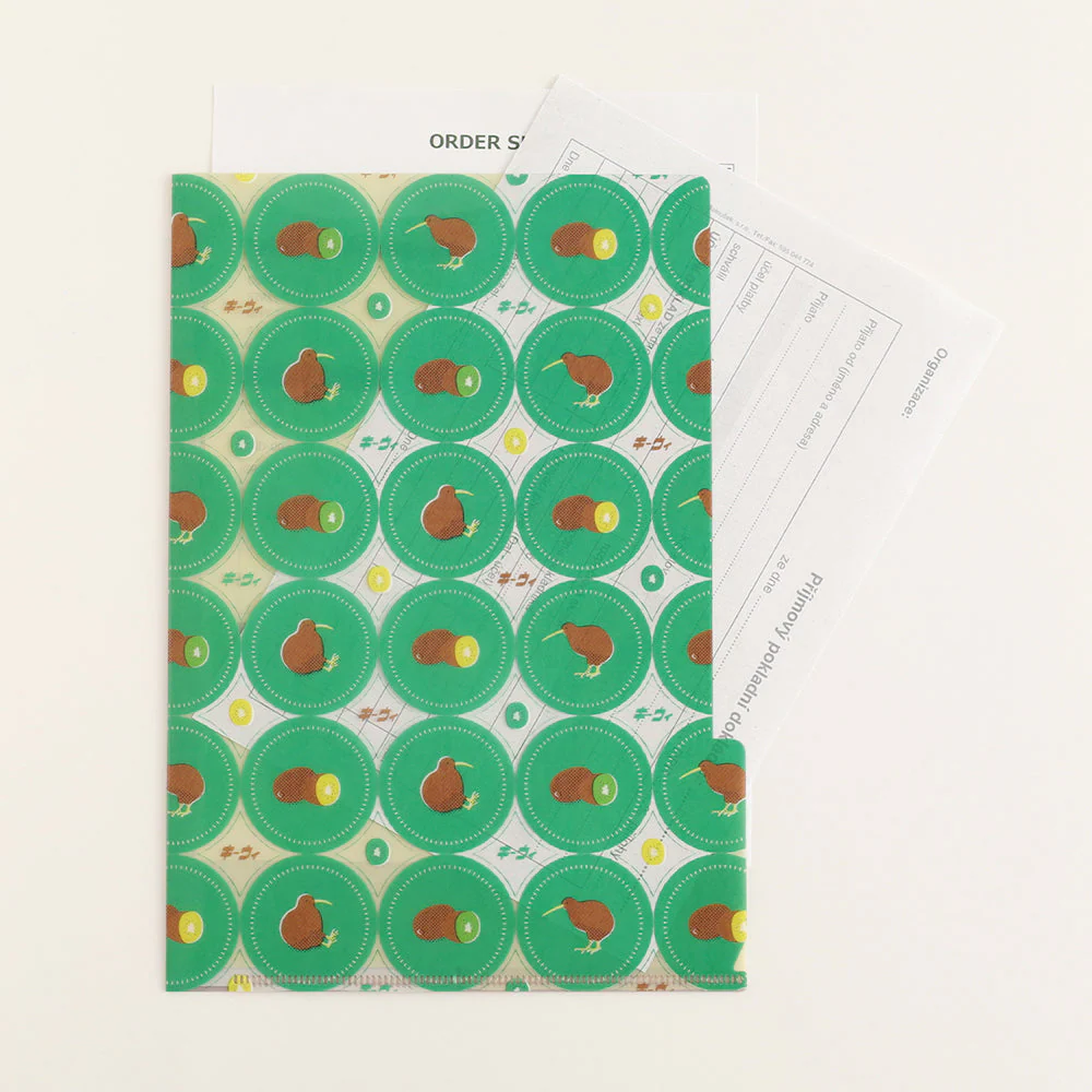 A5 Kiwi 3 Pockets File Folder - Image 2