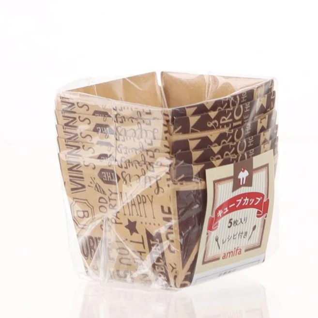 Amifa Cube Shaped Paper Baking Cups (5pcs) - Image 3