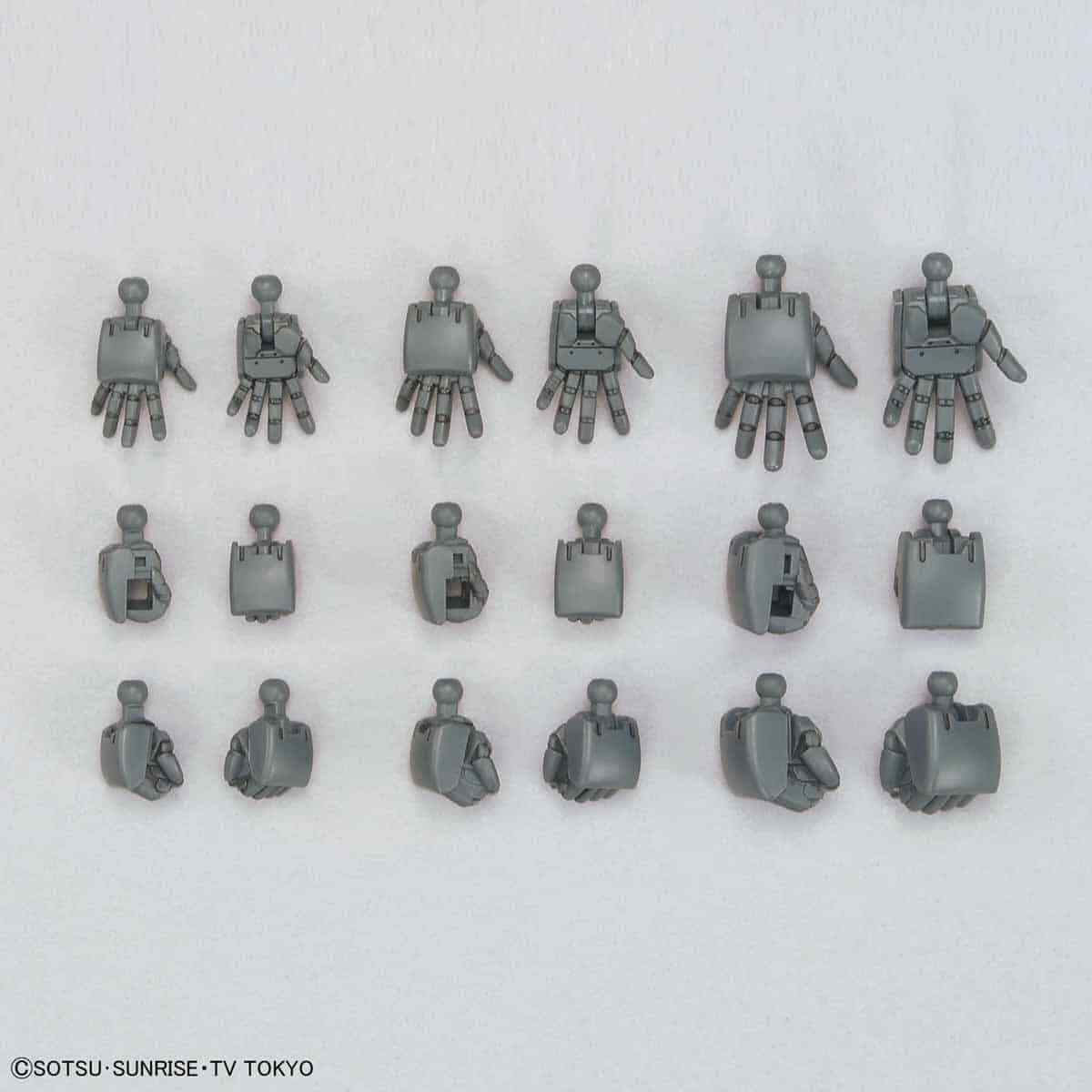 HG Build Custom 1/144 Build Hands Round (S,M,L)
