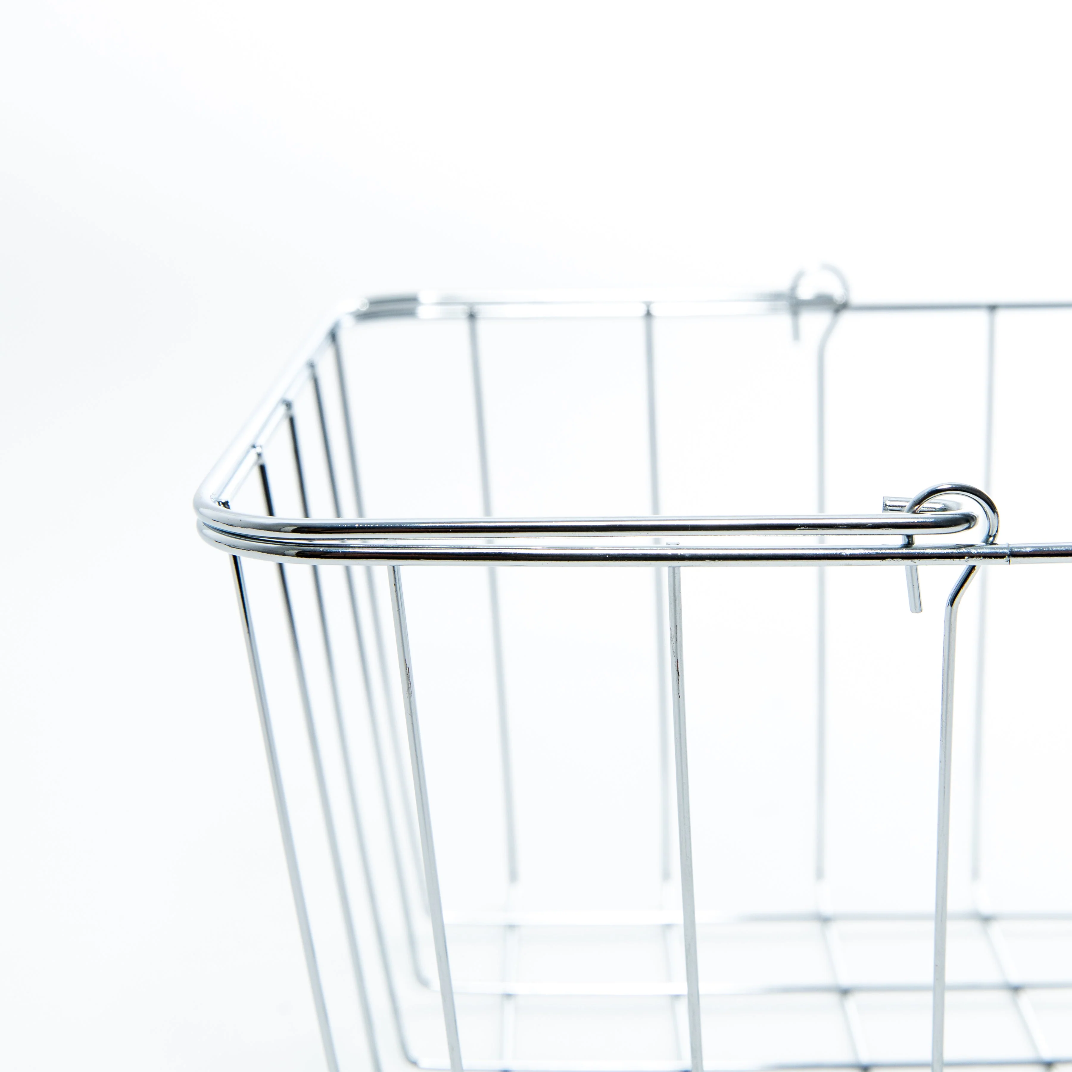 Square Steel Basket with Handle - Image 3
