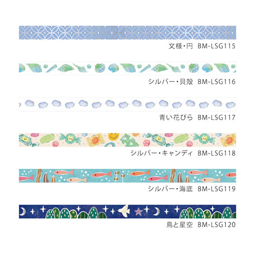 BGM Birds & Starry Sky Washi Masking Tape BM-LSG120 - Image 7