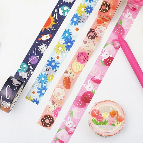 BGM Cat Cosmos Washi Masking Tape - Image 5