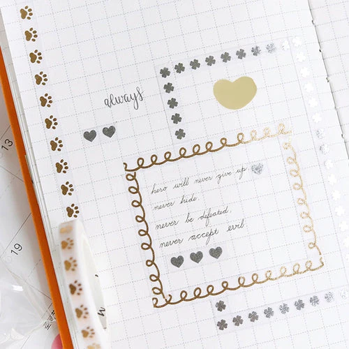 BGM Cat Paw Washi Masking Tape BM-LSG074 - Image 4