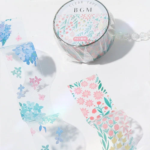 BGM Clear Tape Flower Colorful - Image 5