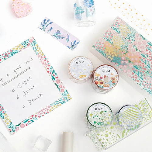 BGM Clear Tape Flower Colorful - Image 6