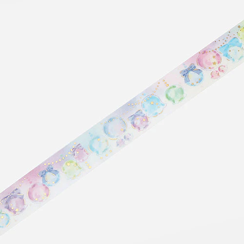 BGM Decorated Bubbles Foil Stamping Washi Masking Tape BM-LGCA081 - Image 3