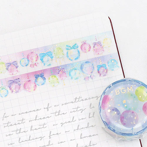 BGM Decorated Bubbles Foil Stamping Washi Masking Tape BM-LGCA081 - Image 4