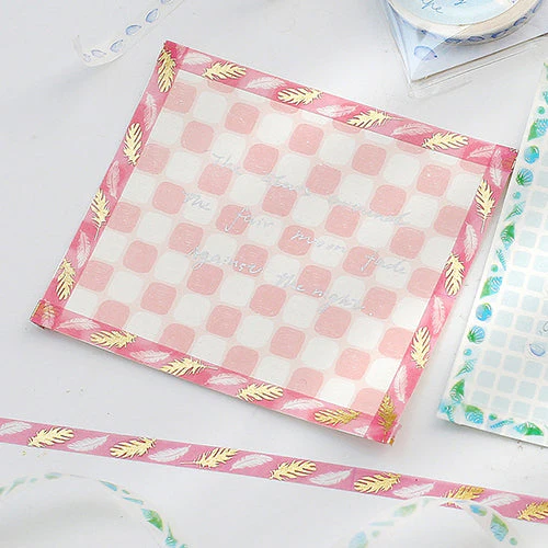 BGM Feather Washi Masking Tape BM-LSG111 - Image 4
