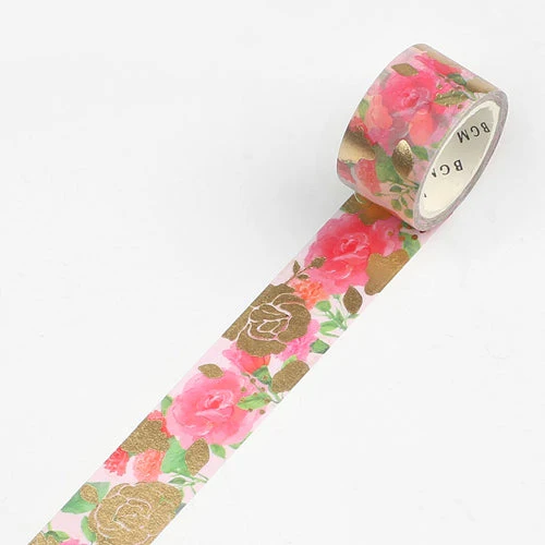 BGM Flower Melody Rose Washi Masking Tape - Image 2