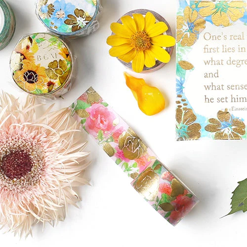 BGM Flower Melody Rose Washi Masking Tape - Image 5