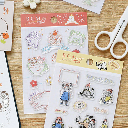 BGM Fluffy Land Clear Stamps - Image 4