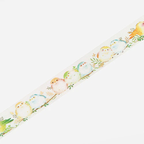 BGM Long-tailed Tit Foil Stamping Washi Masking Tape BM-LGCA082 - Image 3