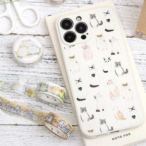BGM Long-tailed Tit Foil Stamping Washi Masking Tape BM-LGCA082 - Image 5