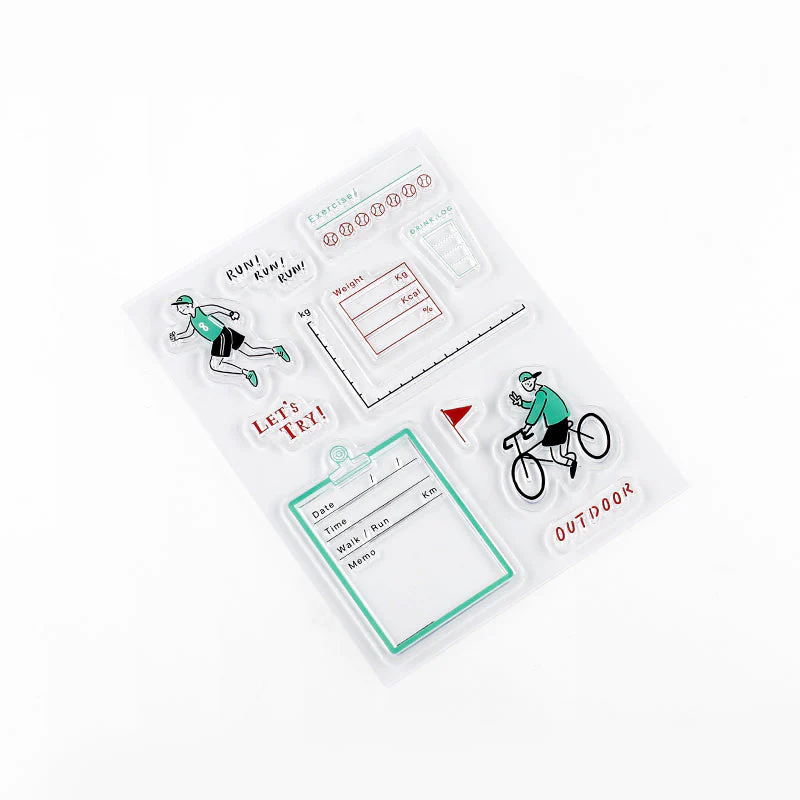 BGM Record / Fitness Clear Stamps - Image 2