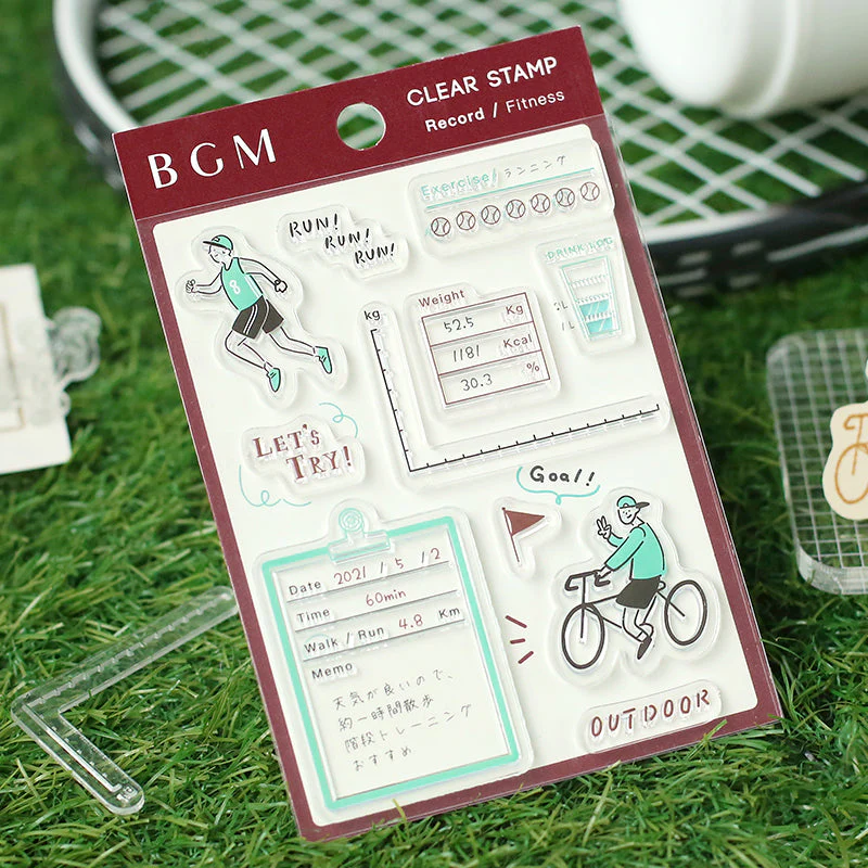 BGM Record / Fitness Clear Stamps - Image 3