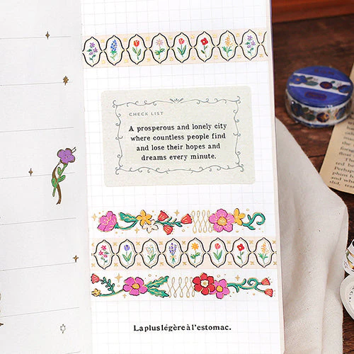 BGM Retro Arabesque Washi Masking Tape BM-SPRR005 - Image 5