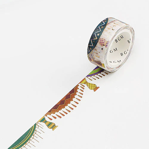 BGM Retro Curtain Washi Masking Tape BM-SPRR004 - Image 2