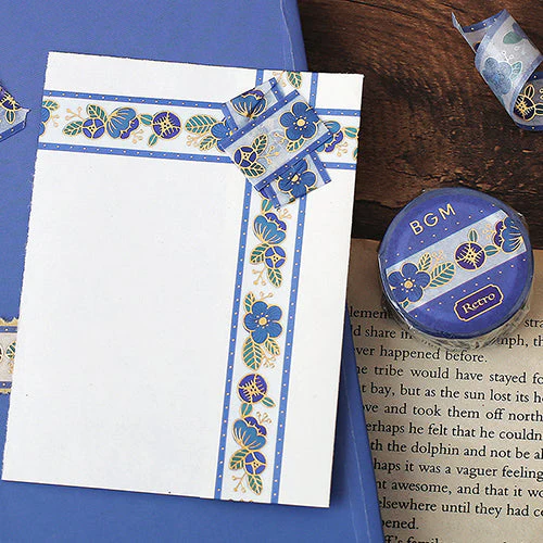 BGM Retro Navy Washi Masking Tape BM-SPRR006 - Image 5