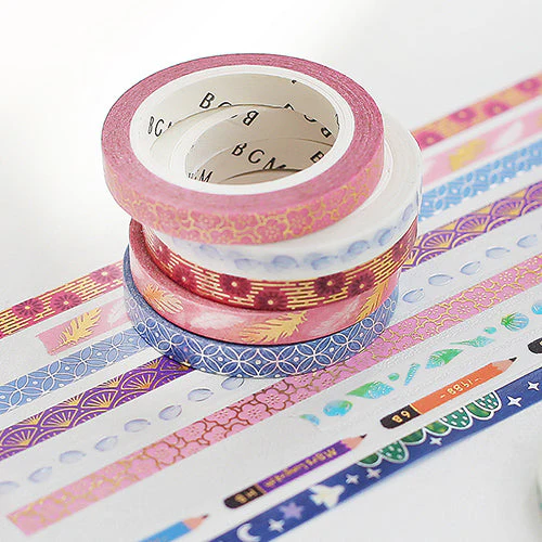 BGM Retro Pencil Washi Masking Tape BM-LSG109 - Image 5