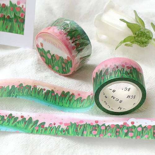 BGM Tulip Park Washi Masking Tape BM-SPOP008 - Image 4