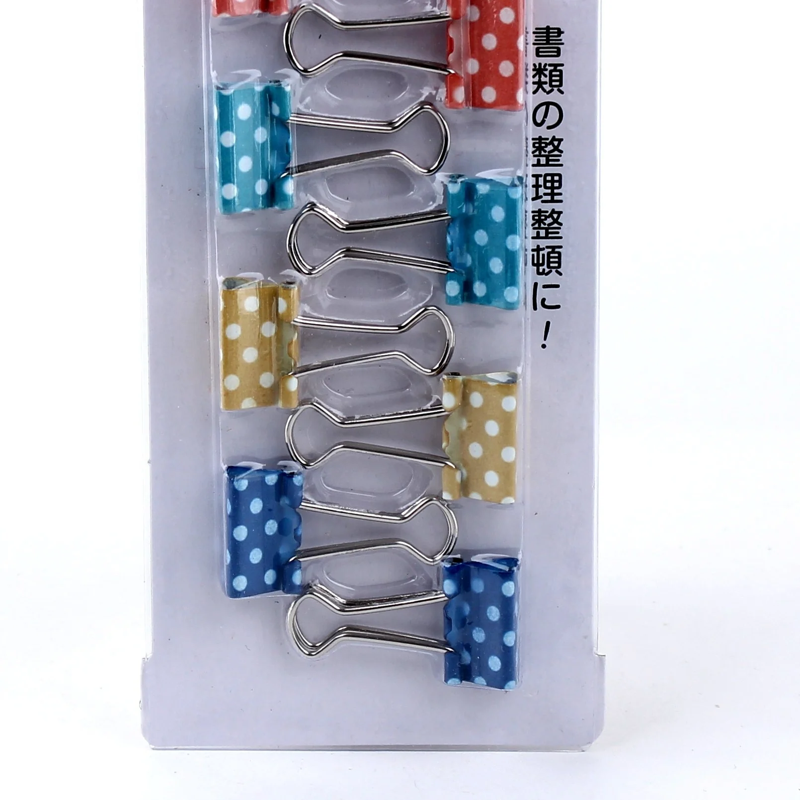 4-Color Polka Dots Binder Clip (8pcs) - Image 3