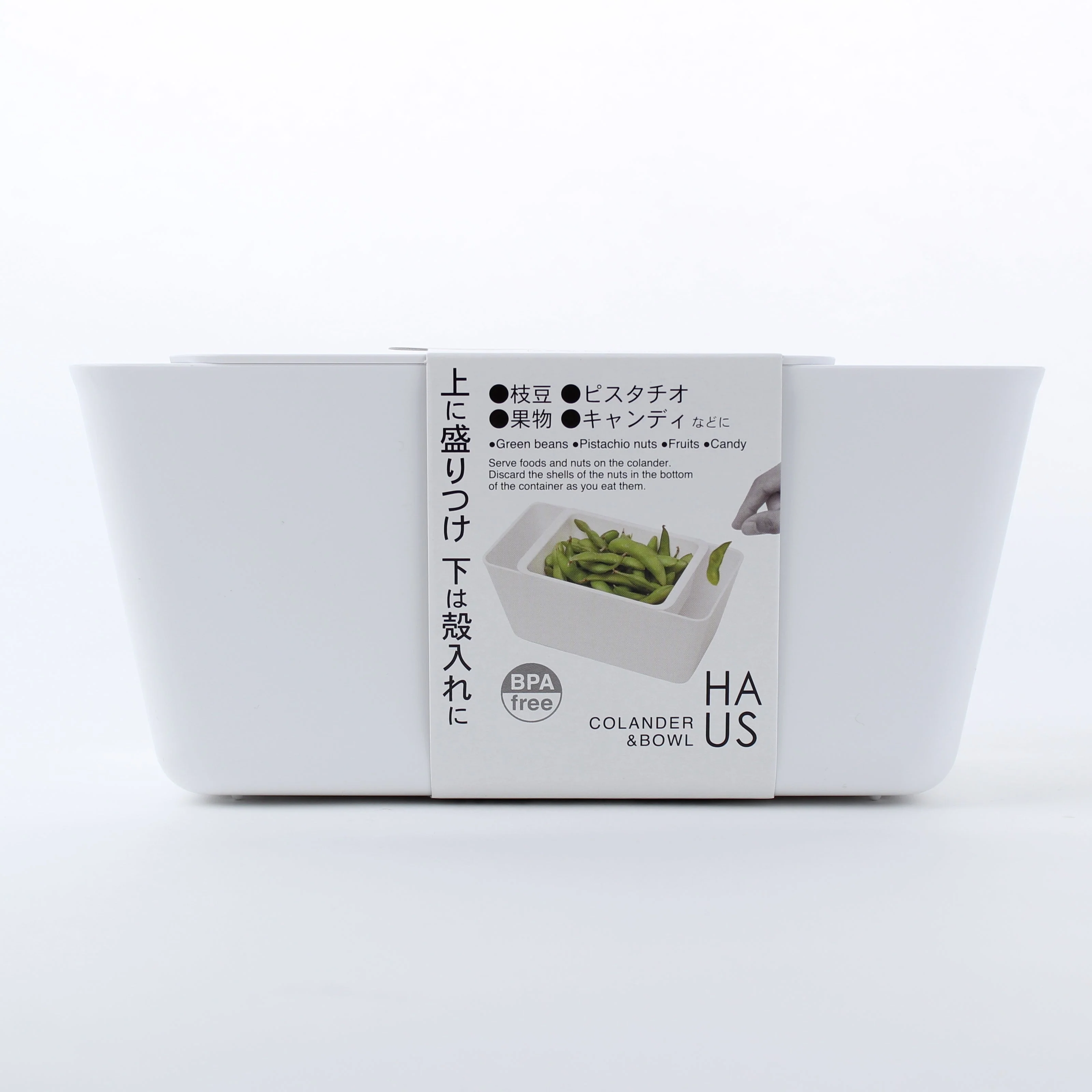 Kokubo HAUS Bowl & Colander (White) - Image 4