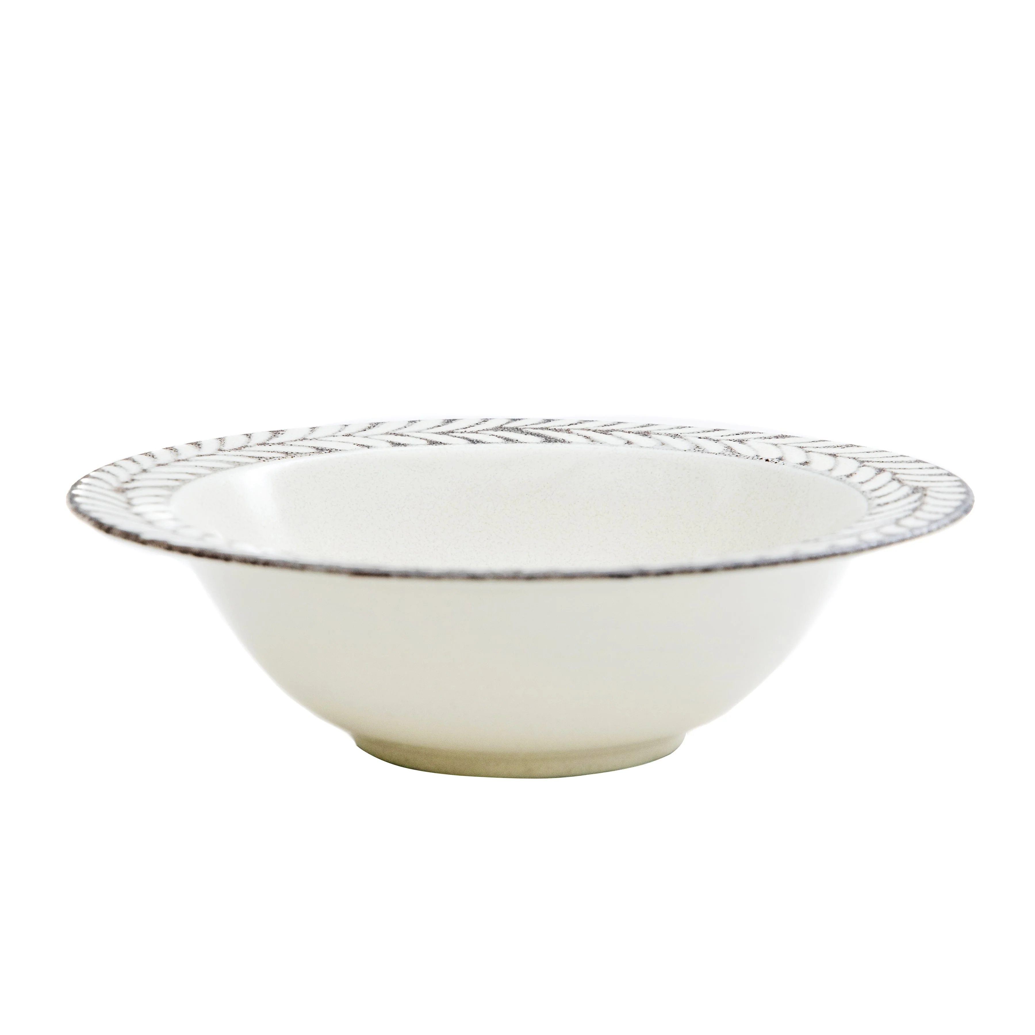 Japanese Leaf Motif Shallow Bowl - Image 2