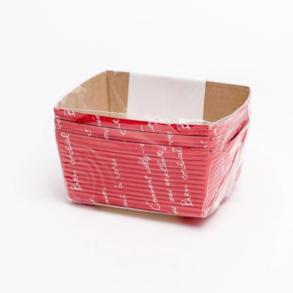 Amifa Cake Molds (Pound Cake/Typography/Red/8.5x6.5x4.5cm (3pcs)) - Image 3