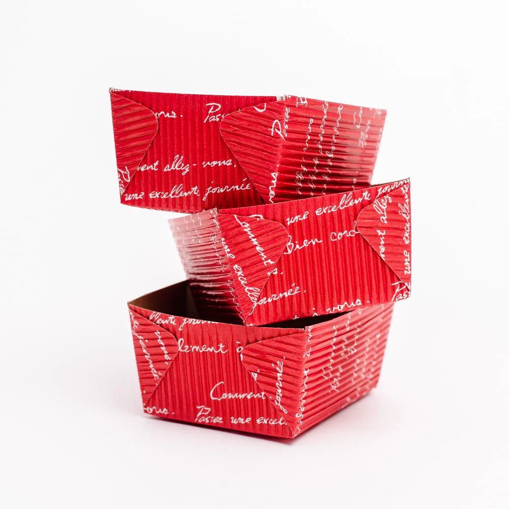 Amifa Cake Molds (Pound Cake/Typography/Red/8.5x6.5x4.5cm (3pcs)) - Image 4