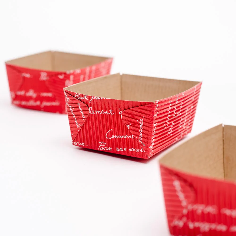 Amifa Cake Molds (Pound Cake/Typography/Red/8.5x6.5x4.5cm (3pcs)) - Image 6