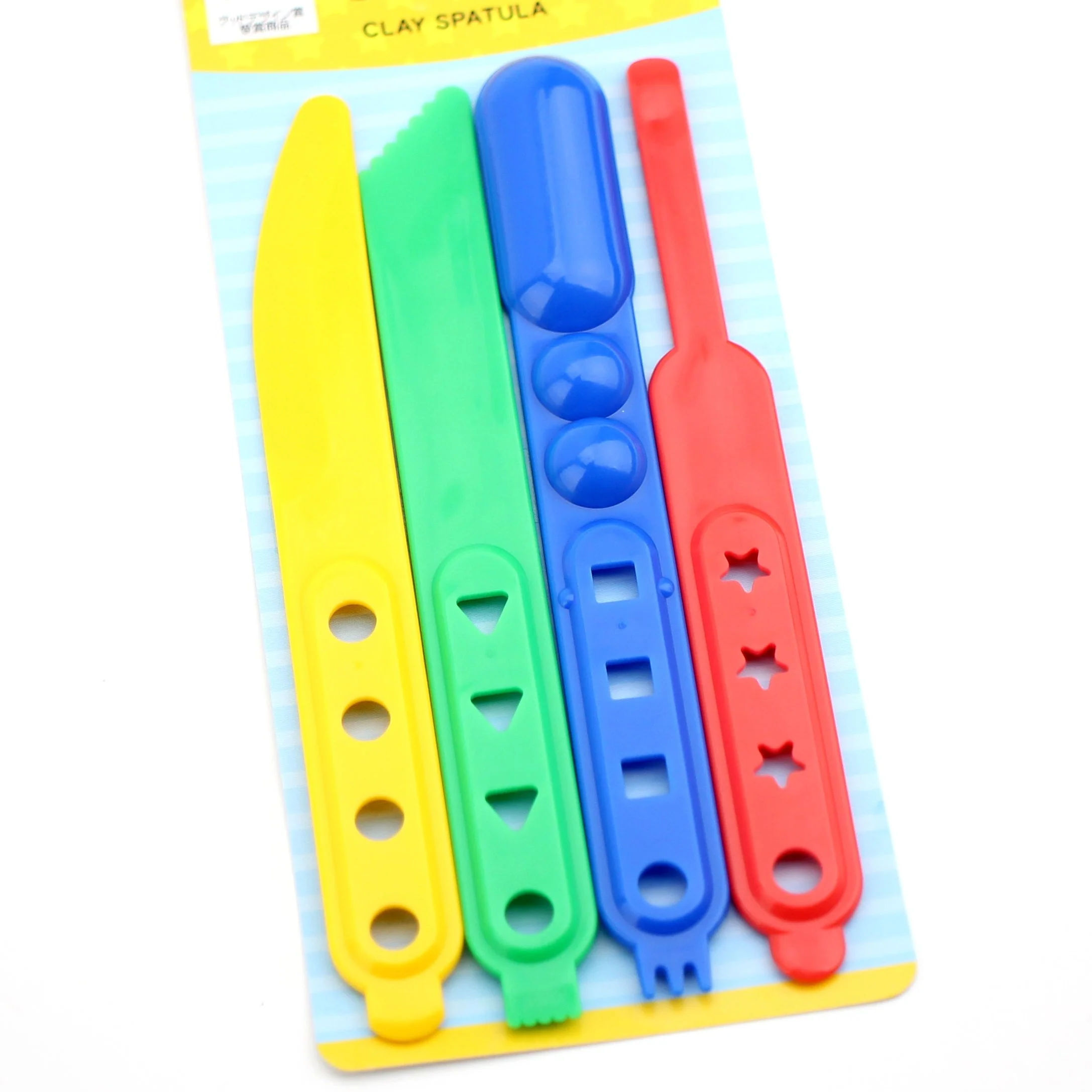 Clay Spatula (PP/Clay/4xCol/4pcs) - Image 3