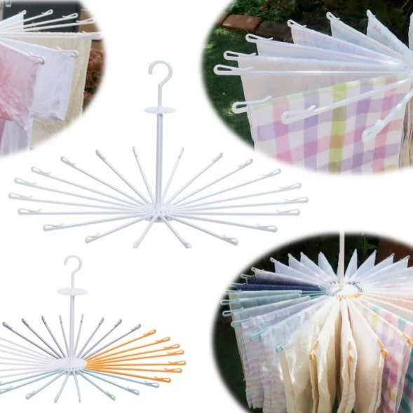 Kokubo Parasol-Shape Fodable Clothes Hanger (White) - Image 4