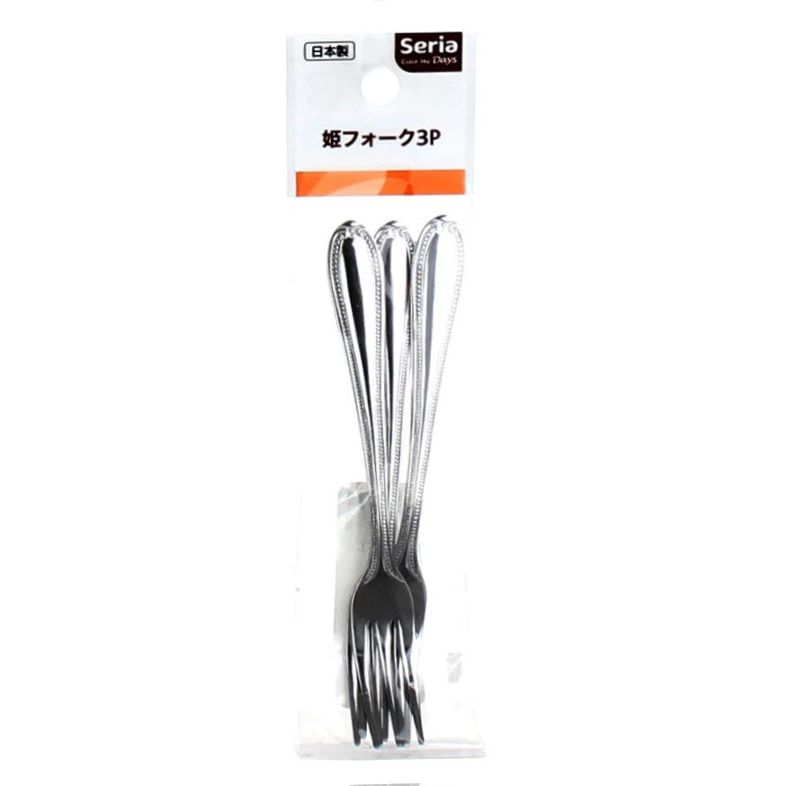 Mini Stainless Steel Cocktail Fork (3pcs)