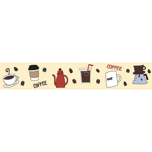 Coffee Time Washi Masking Tape YJ3-13 - Image 3