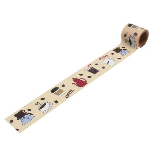 Coffee Time Washi Masking Tape YJ3-13 - Image 4