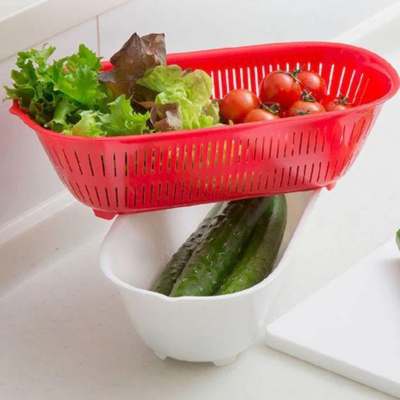 Kokubo Colander Set (Polypropylene/Long/28.1x9.3x13.5cm) - Image 2