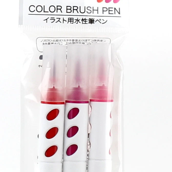 Water-Based 3 Shades Colour Brush Pen - Image 10