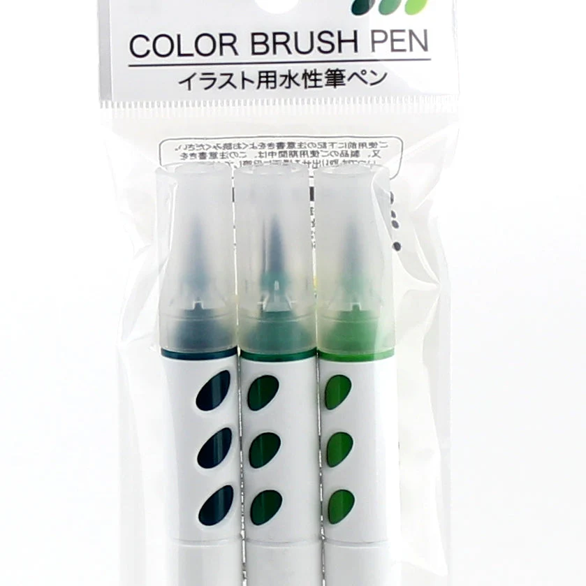 Water-Based 3 Shades Colour Brush Pen - Image 6