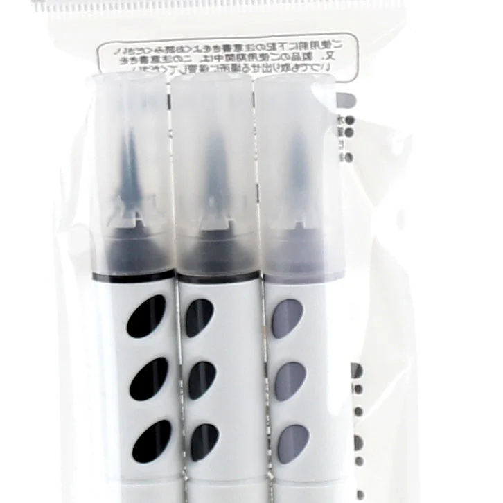 Water-Based 3 Shades Colour Brush Pen - Image 8