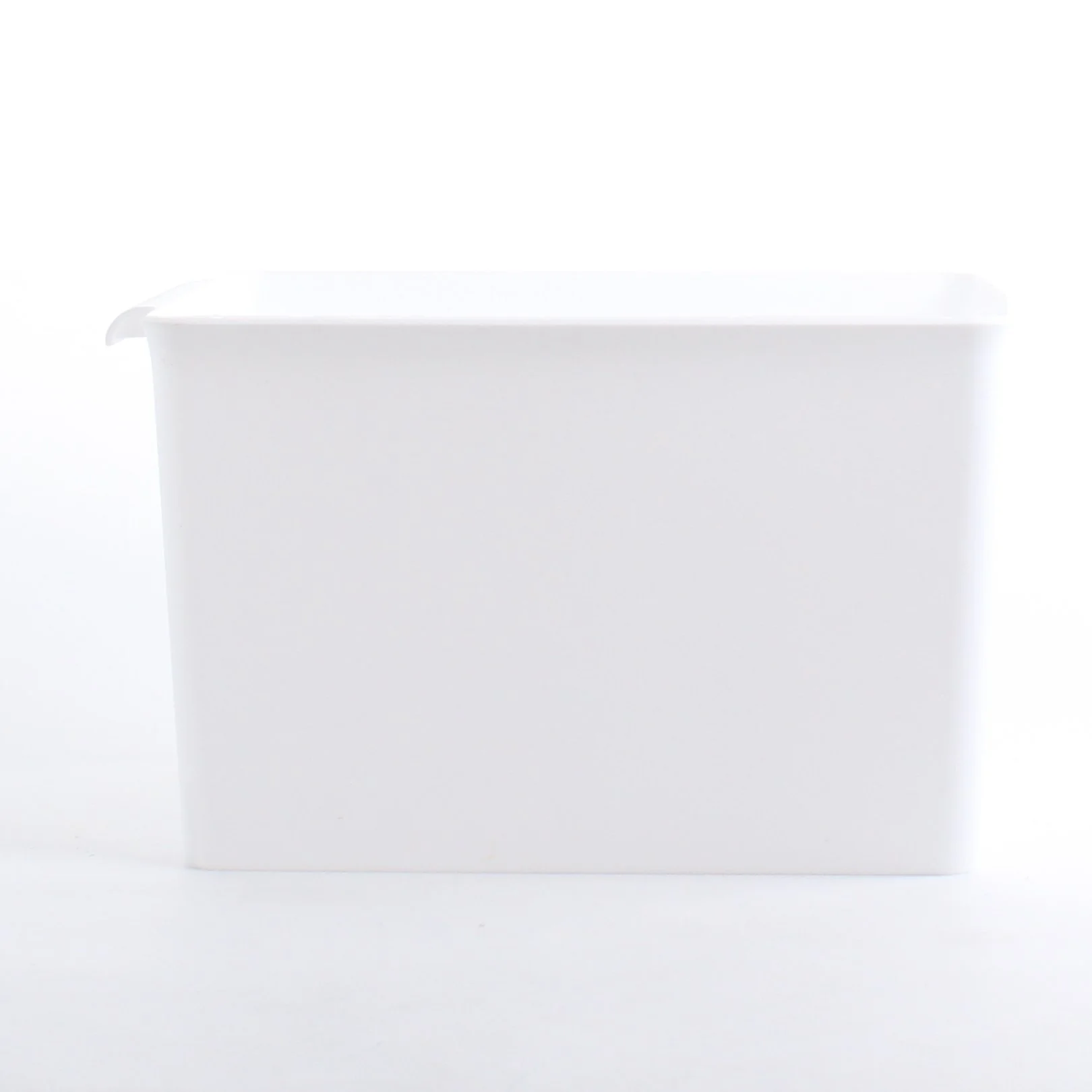 White Storage Container with Handle - Image 2
