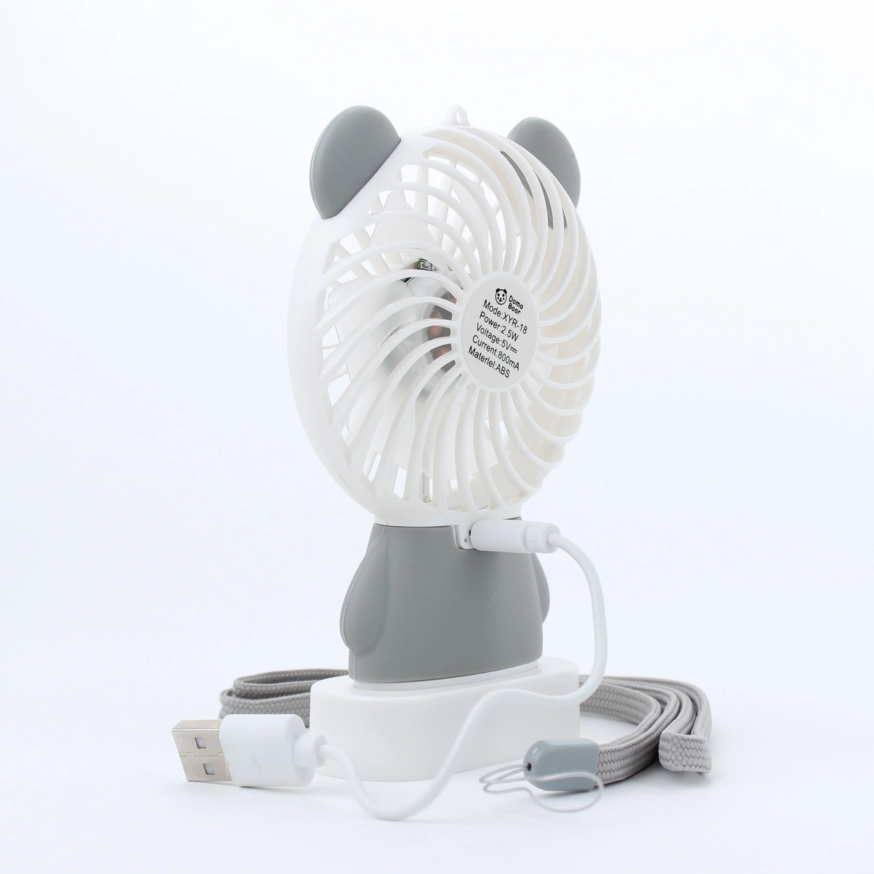 Desk & Portable Fan with Strap & USB Charger - Image 2
