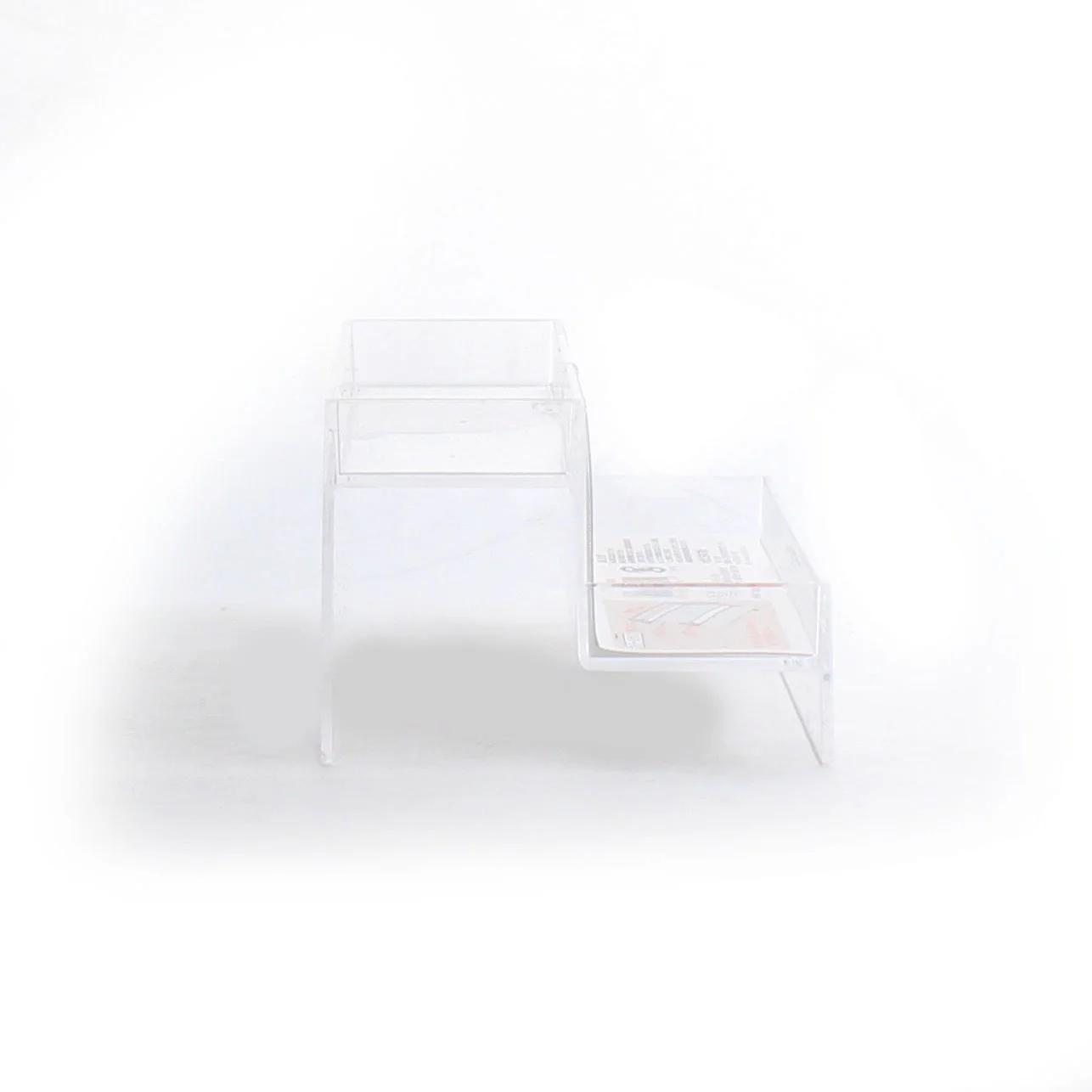 Clear 2 Tier Display Stand - Image 2