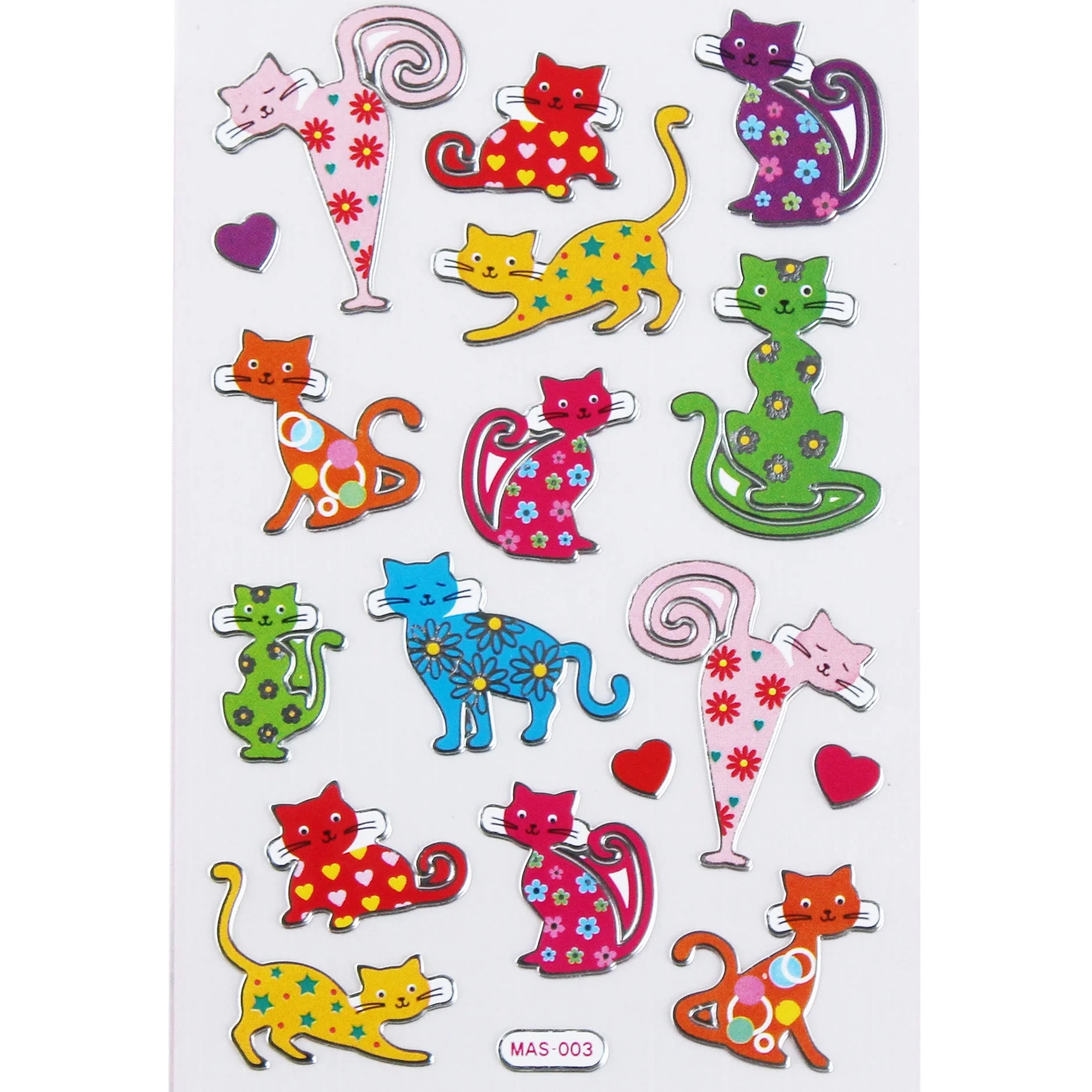 Eight Station Sticker Point Fashion Sticker Cat MAS-003 - Image 2