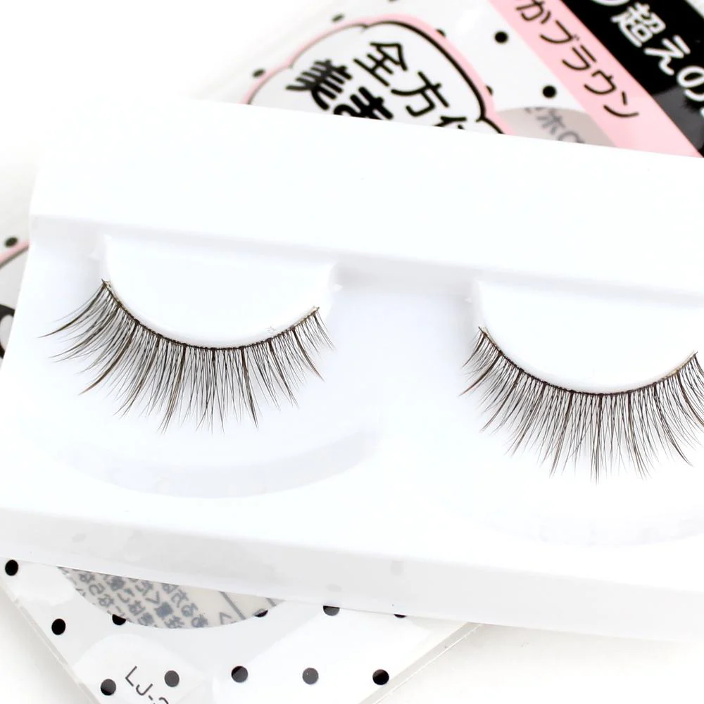 3D False Eyelashes (05 Gorgeous Brown/3x1cm) - Image 3
