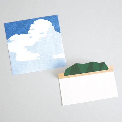 Feuilles 40 Sheets Mountain Lanscape Die-Cut Memo Pad MLS-102 - Image 2