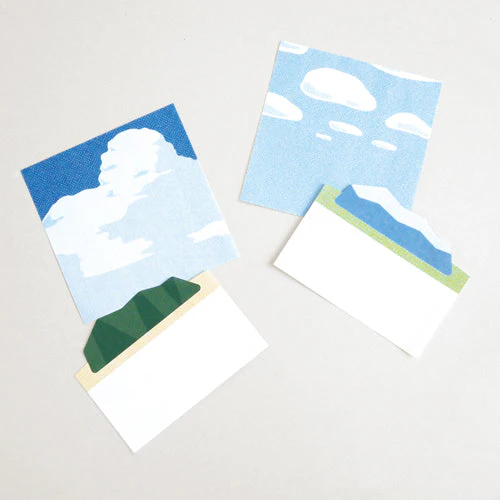 Feuilles 40 Sheets Mountain Lanscape Die-Cut Memo Pad MLS-102 - Image 3