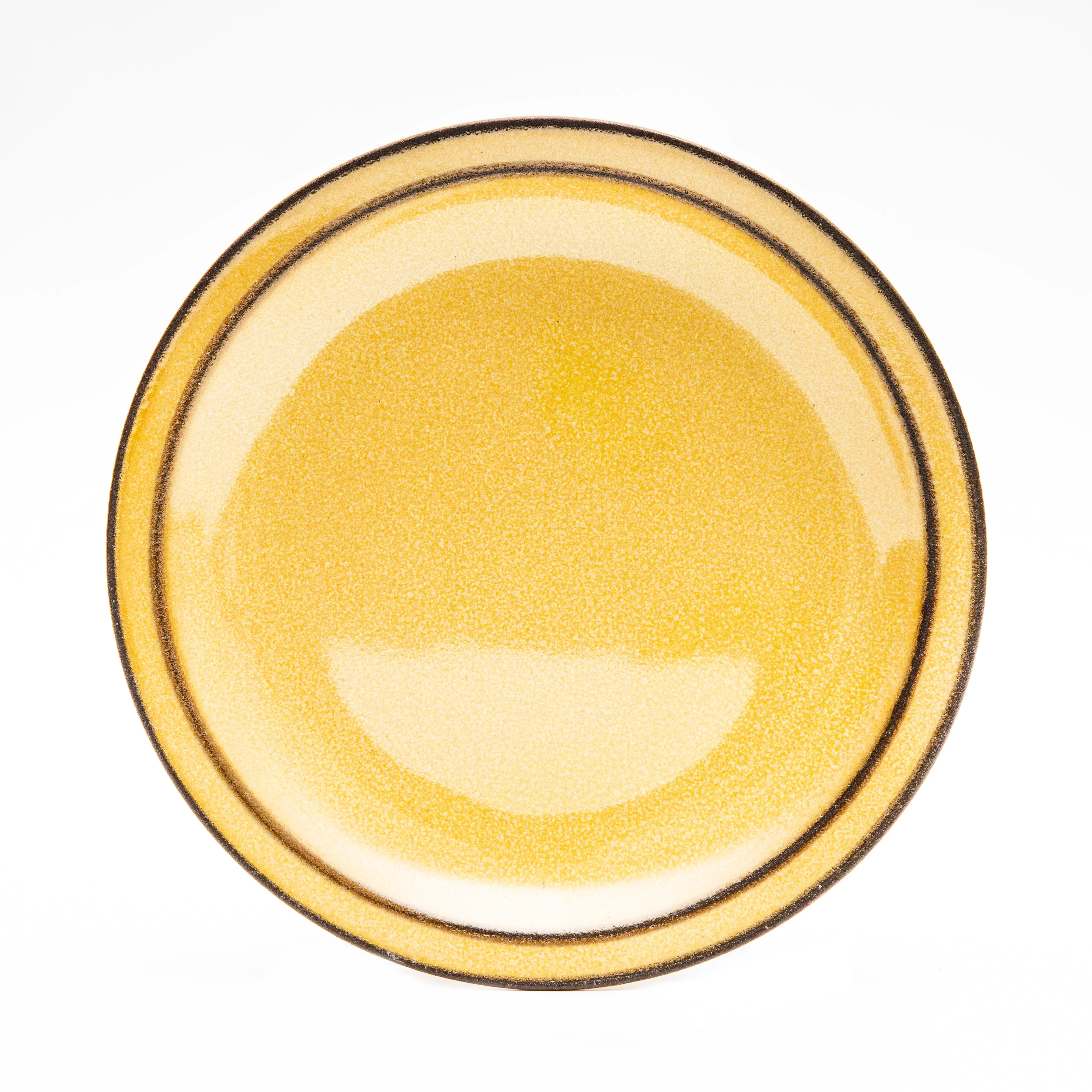 Japanese Fontaine Plate Yellow - Image 9