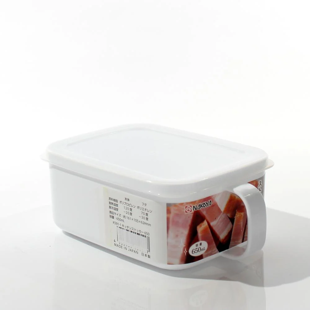 Food Container (PP/PE/With Handle/Food/6.2x10.5x16.1cm / 650mL) - Image 2